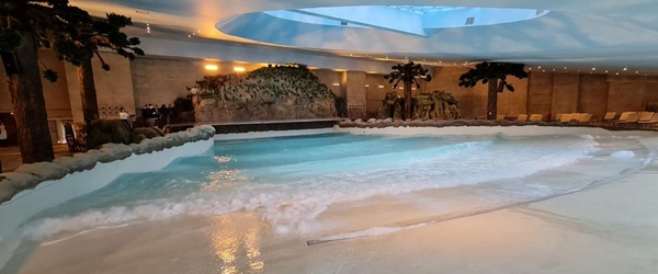 A TchêBum, piscina aquecida com ondas do Acquamotion Gramado