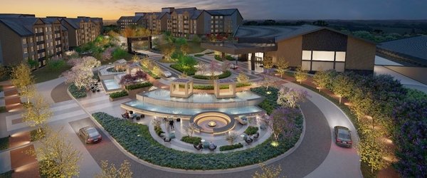 Vista panorâmica do Hydros Gramado, empreendimento da Gramado Parks no valor de R$ 300 milhões que deverá ser inaugurado no final de 2025 e terá capacidade para mais de 2,6 mil hóspedes. Vista panorâmica do Hydros Gramado, empreendimento da Gramado Parks no valor de R$ 300 milhões que deverá ser inaugurado no final de 2025 e terá capacidade para mais de 2,6 mil hóspedes.
