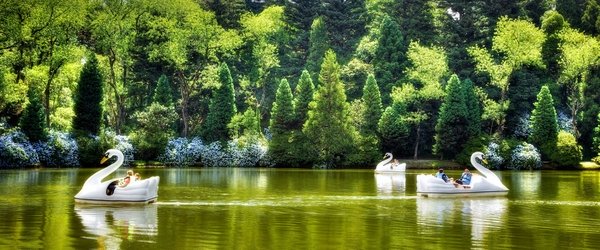 O que pode ser mais romântico do que essa vista do Lago Negro, em Gramado?