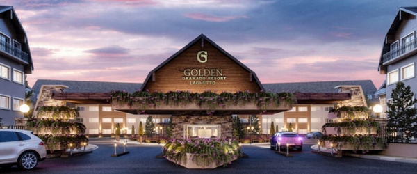 A entrada do Golden Gramado Resort Laghetto, um dos mais charmosos resorts da Serra Gaúcha.
