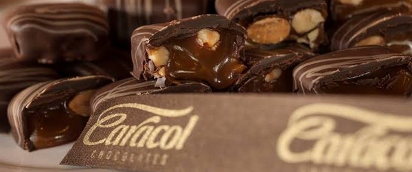 A linha de chocolates rústicos da Caracol faz muito sucesso.