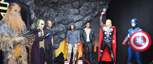 O Dreamland Museu de Cera possui até estátuas de personagens icônicos do cinema. O Dreamland Museu de Cera possui até estátuas de personagens icônicos do cinema.