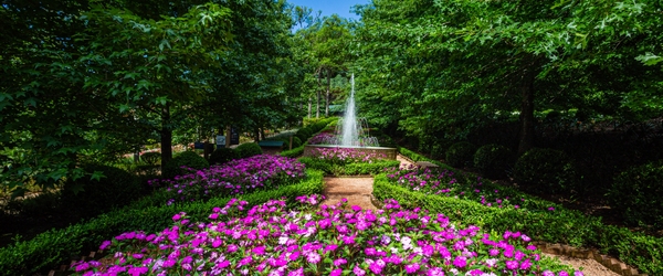 O belo Garden Park é ideal para passeios românticos.